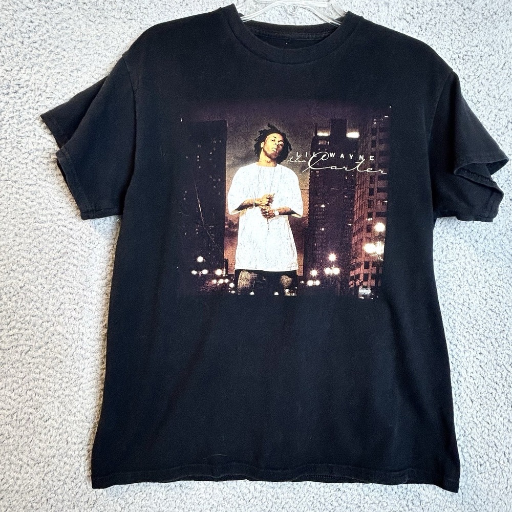 Lil Wayne Weezy Tha Carter Size Medium T-shirt Rap Tee  Parental Advisory